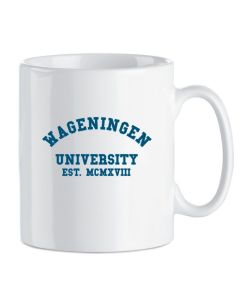 Mok Wageningen University Wit - Donkerblauw