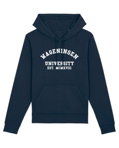 Hooded Sweater Wageningen University Print Navy