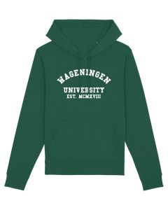 Hooded Sweater Wageningen University Print Groen