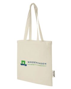 Schoudertas Gerecycled katoen Wageningen University - 10 stuks