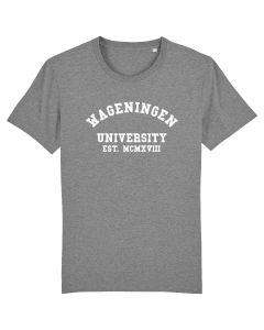 T-shirt Biologisch Katoen Wageningen University Unisex Grijs